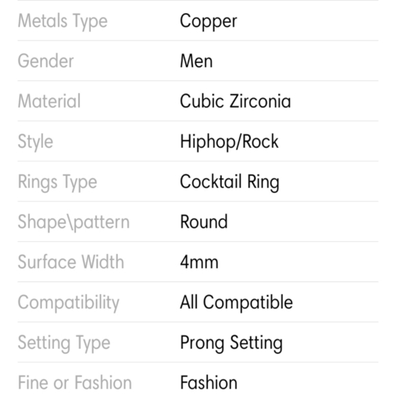 ☑️ Silver CZ Bling Ring - Picture 4 of 4